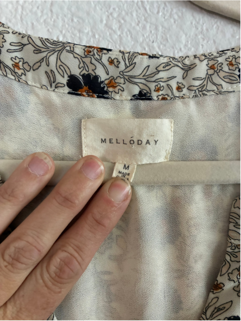 Melloday Floral Mini Dress | Size M | boho fall floral - Picture 3 of 8